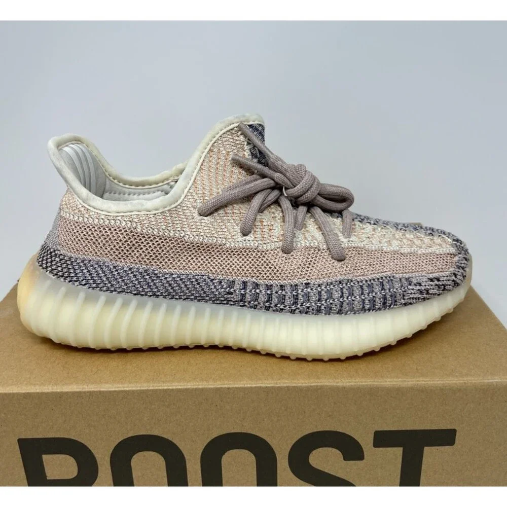 Size 4 - adidas Yeezy Boost 350 V2 Ash Pearl Kanye West Ye Shoes GY7658 - Picture 2 of 8